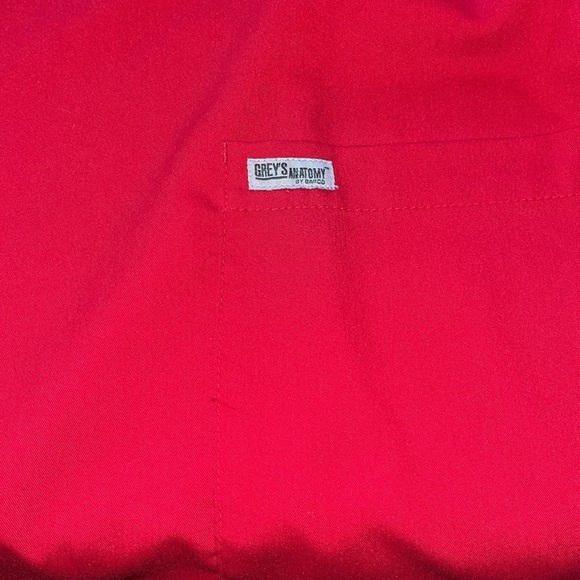 Greys anatomy Red Women's scrubs top large - Picture 2 of 5